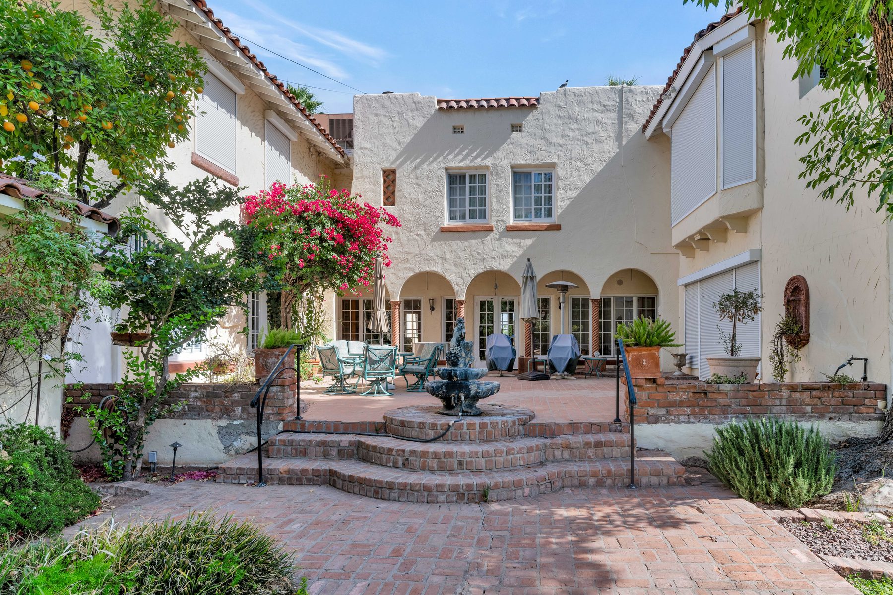 Courtyard and patio